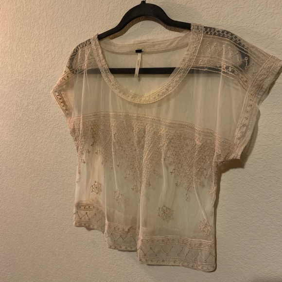Free People Lace Top - Picture 2 of 5